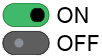 A green and grey switch Description automatically generated